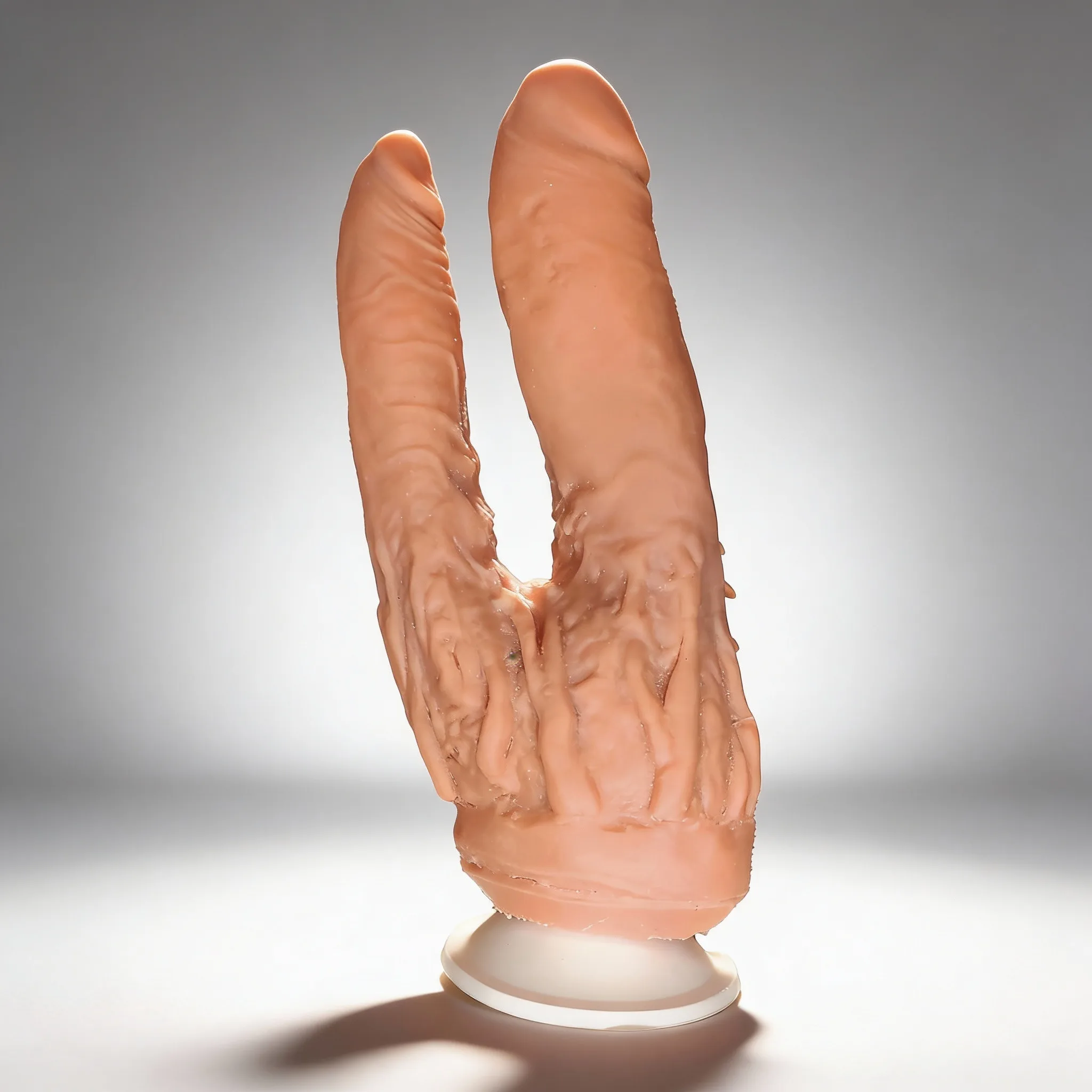 Consolador Doble Penetración con Ventosa: imagen 1