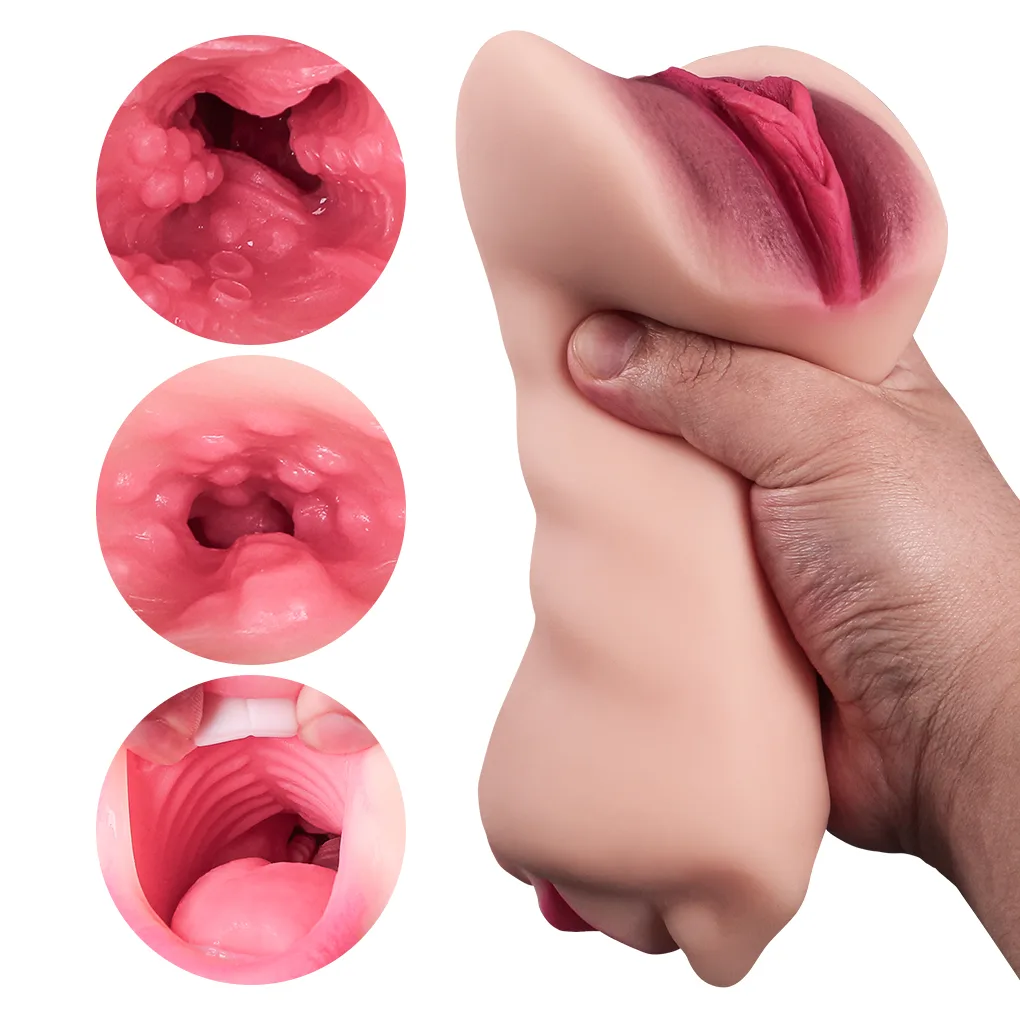 Masturbador 3 Ano Vagina Boca Silicona Skyn Anal Vaginal Gel: imagen 5