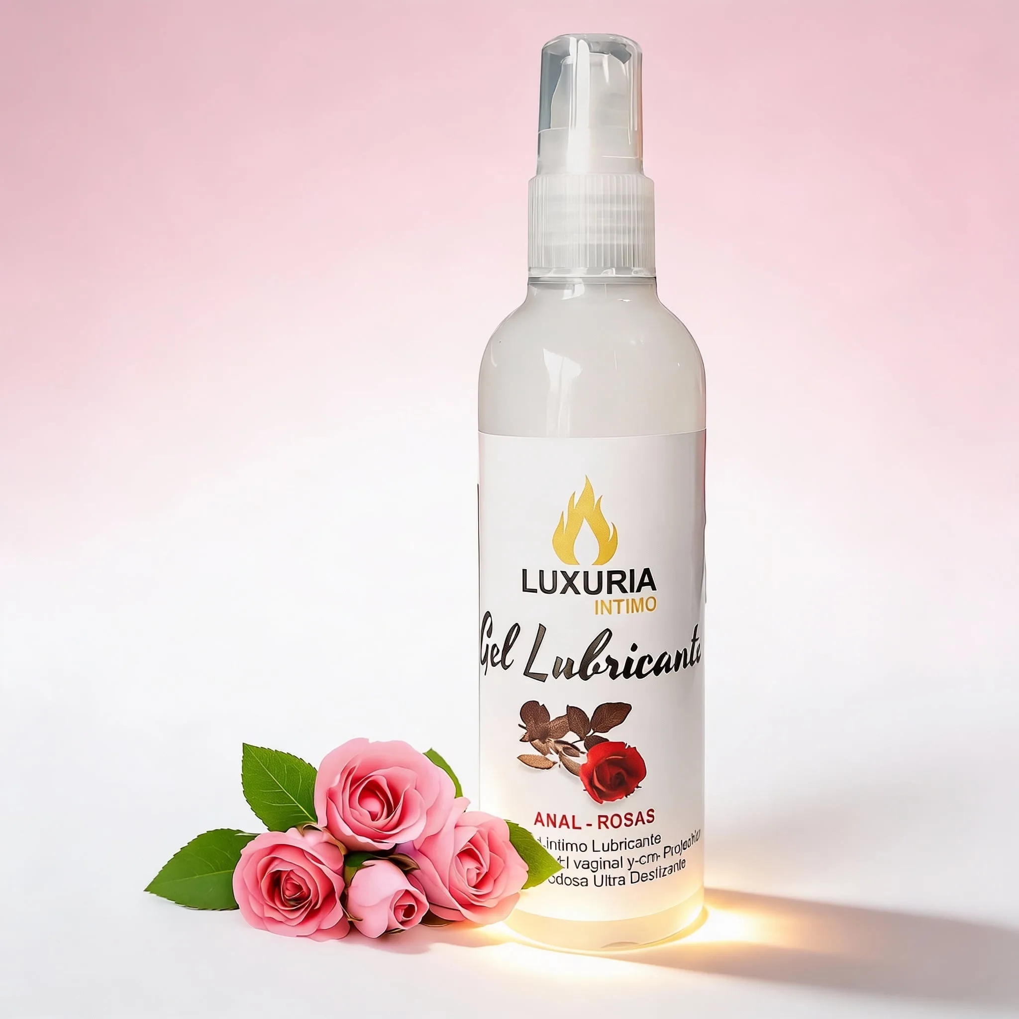 Gel Lubricante Luxuria Anal Rosas - 130cc: imagen 1