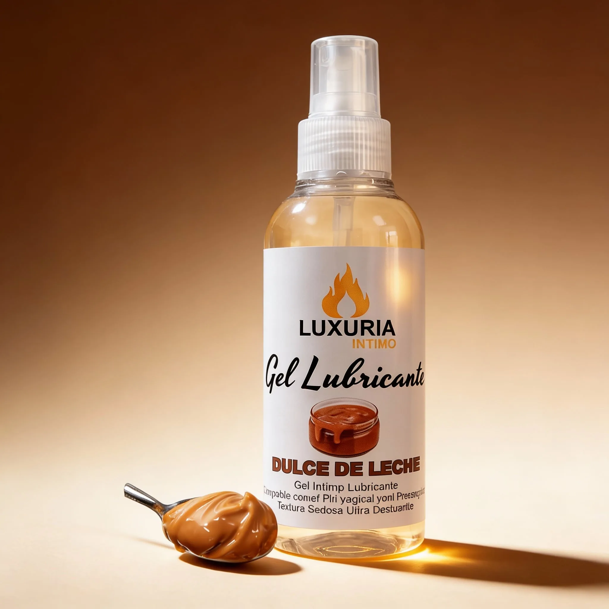 Gel Lubricante Luxuria Sabor Dulce de Leche - 130cc: imagen 1