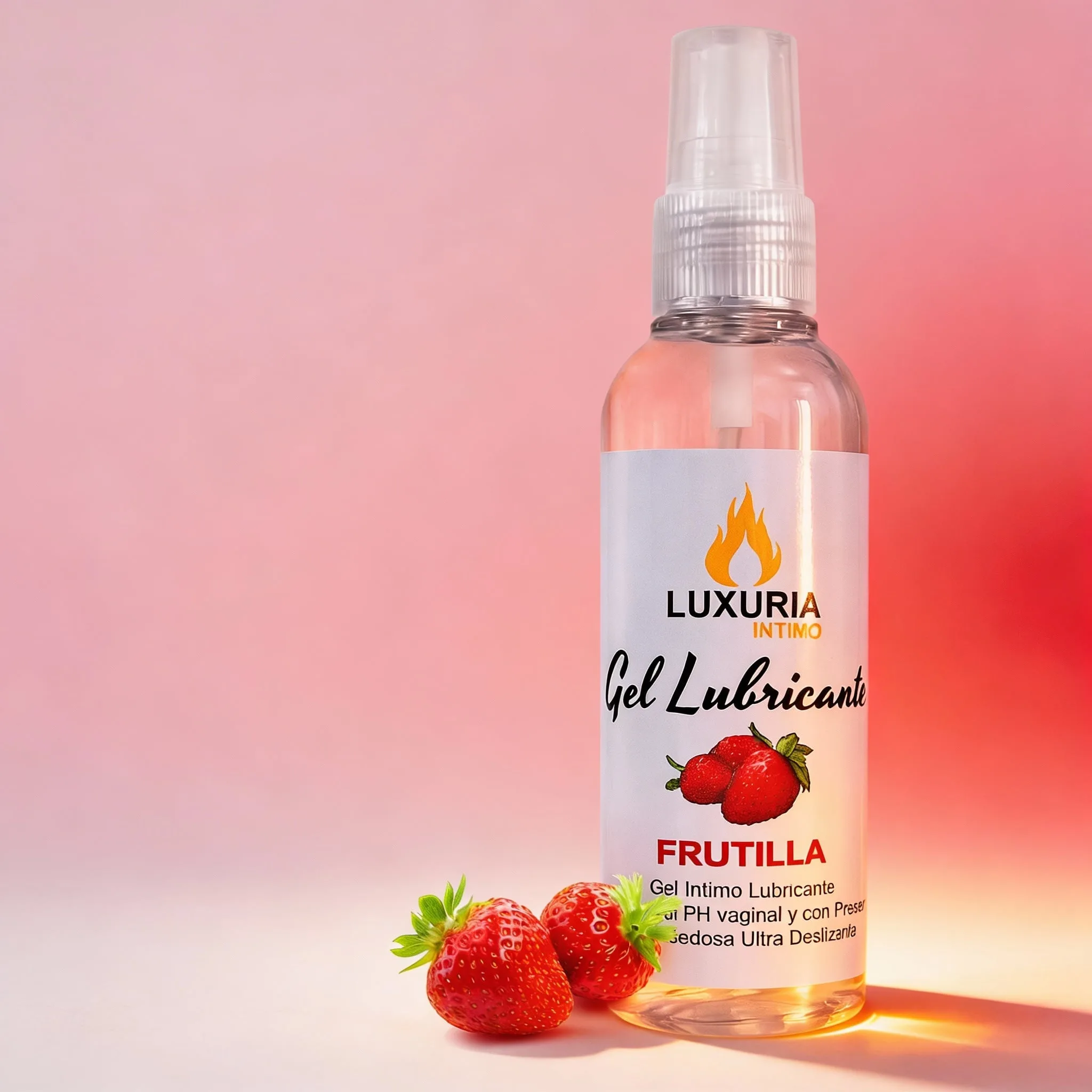 Gel Lubricante Luxuria Sabor Frutilla - 130cc: imagen 1
