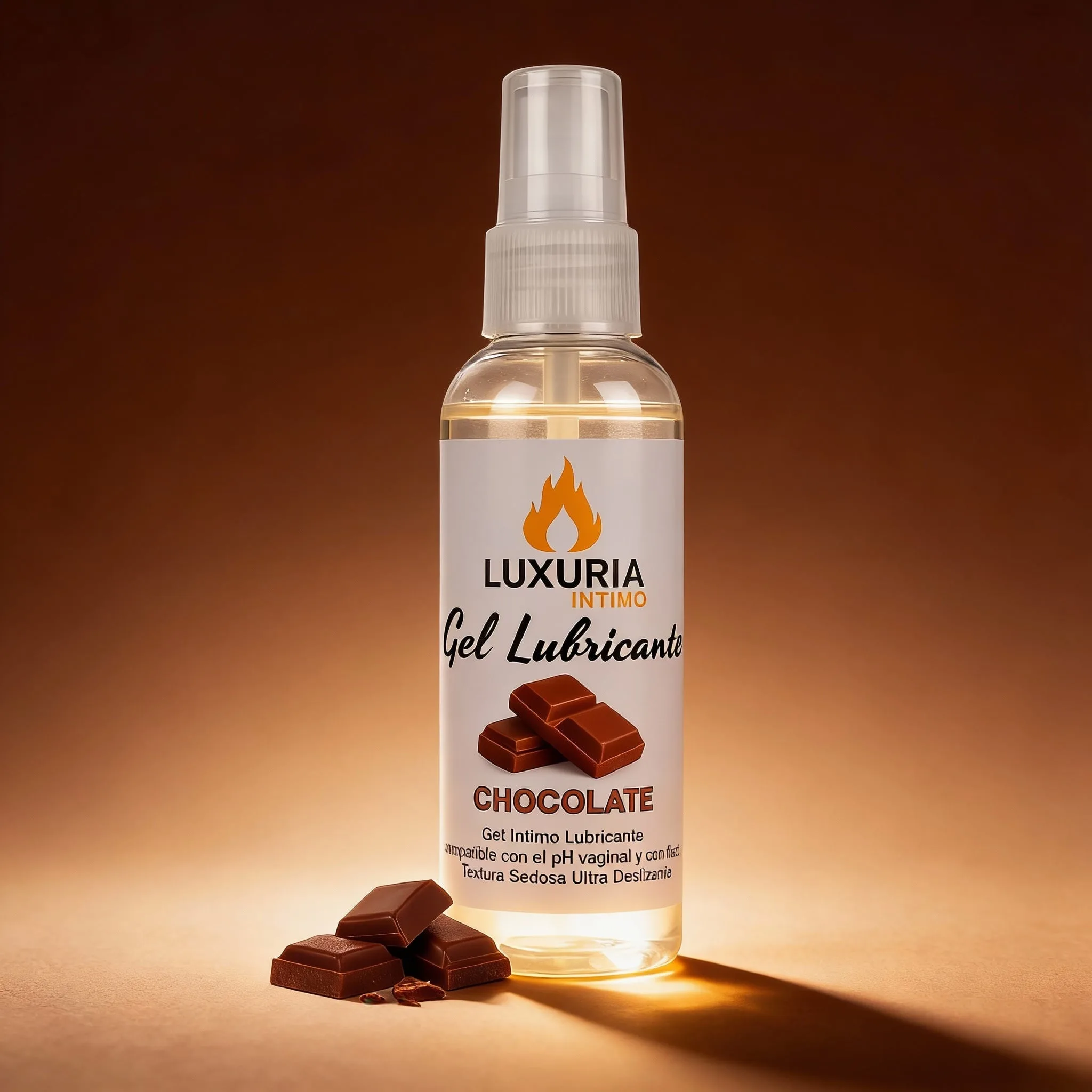 Gel Lubricante Luxuria Sabor Chocolate - 130cc: imagen 1