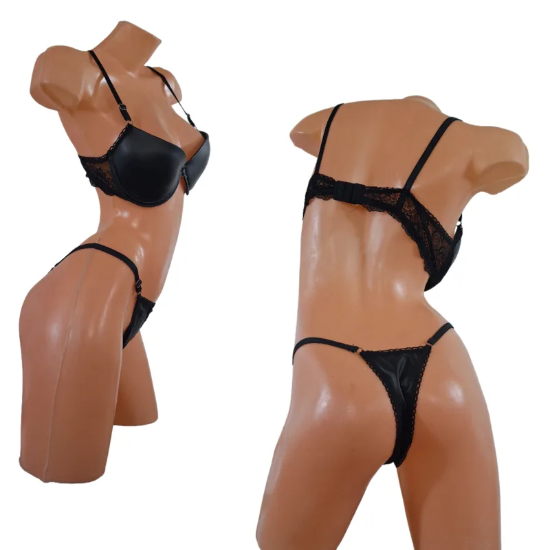 Conjunto Bustier Engomado Tasa Soft Push Up (art 2042) Talle 85 al 100