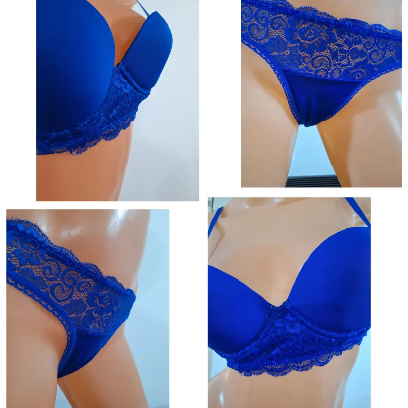 Conjunto Lenceria de Puntilla y Push UP (Art 5100) Talle 85 al 100