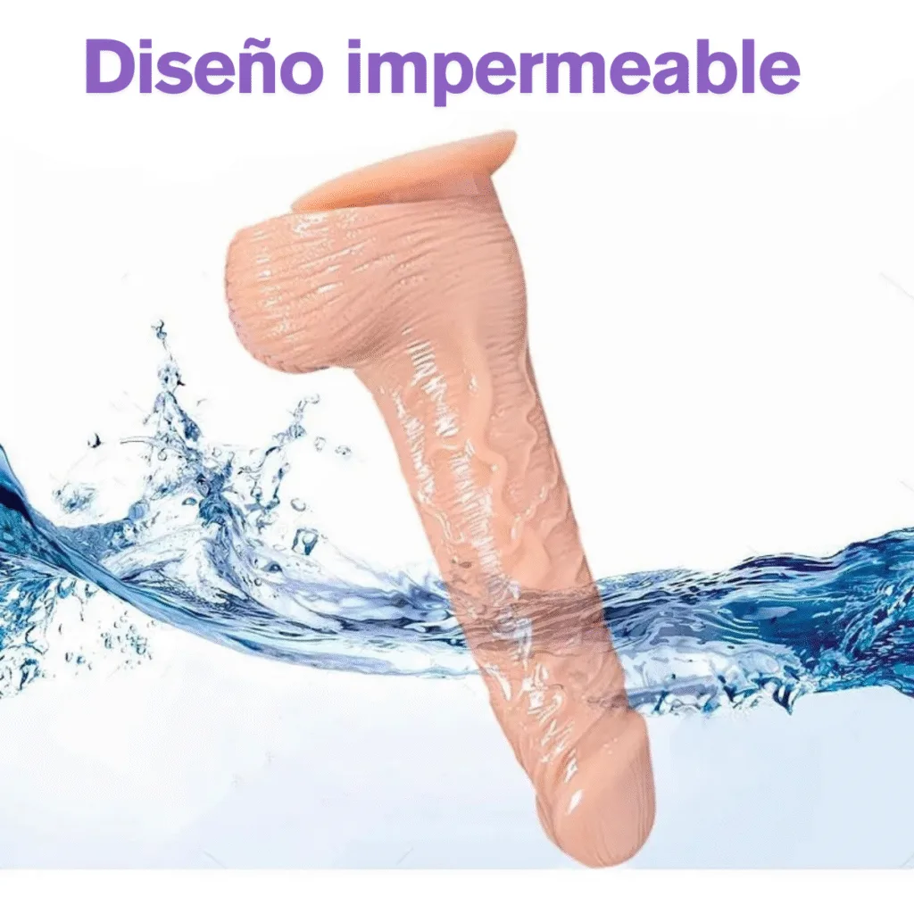 Consolador Pene vibrador con movimiento (Sube-Baja)