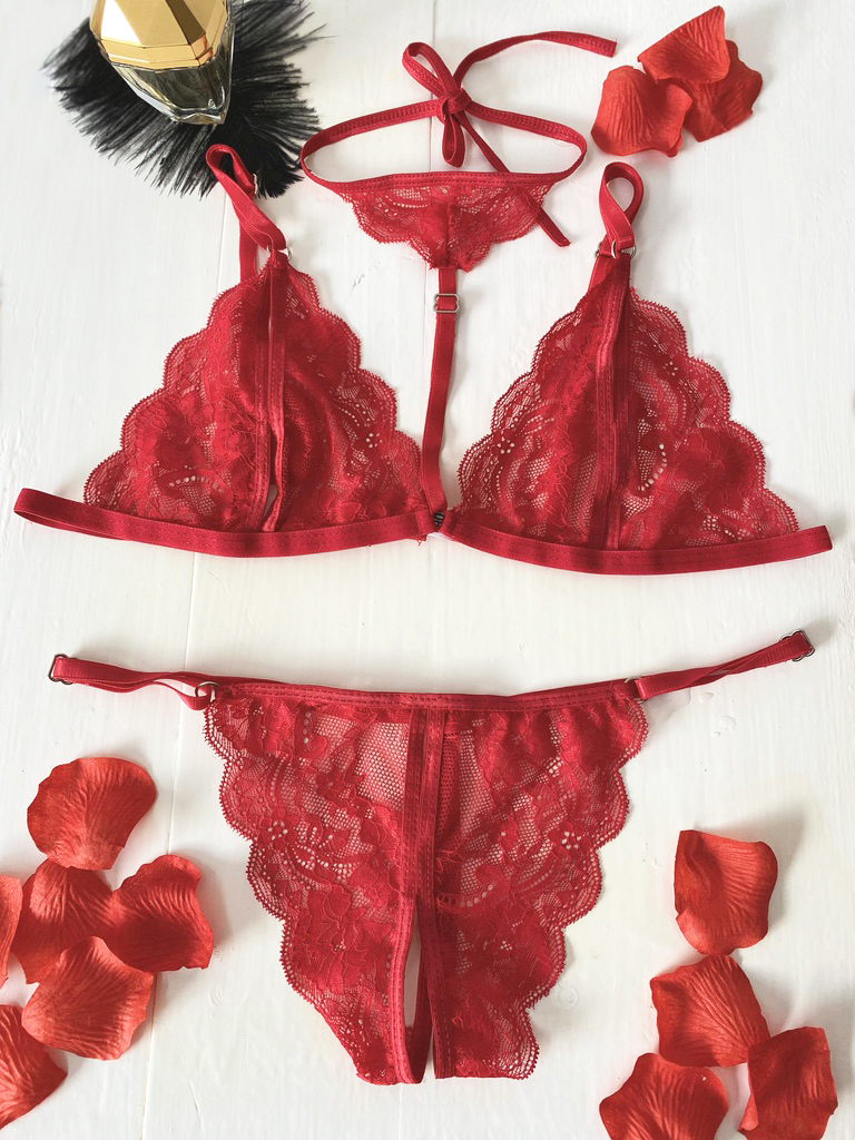 Conjunto Anabella Corpiño y Colaless Abierto - Rutero (art 2030) Talle 85 al 120