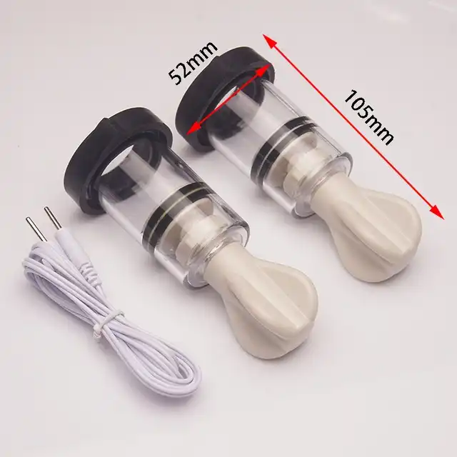 Electro Estimulador con succionador y pinzas de pezones