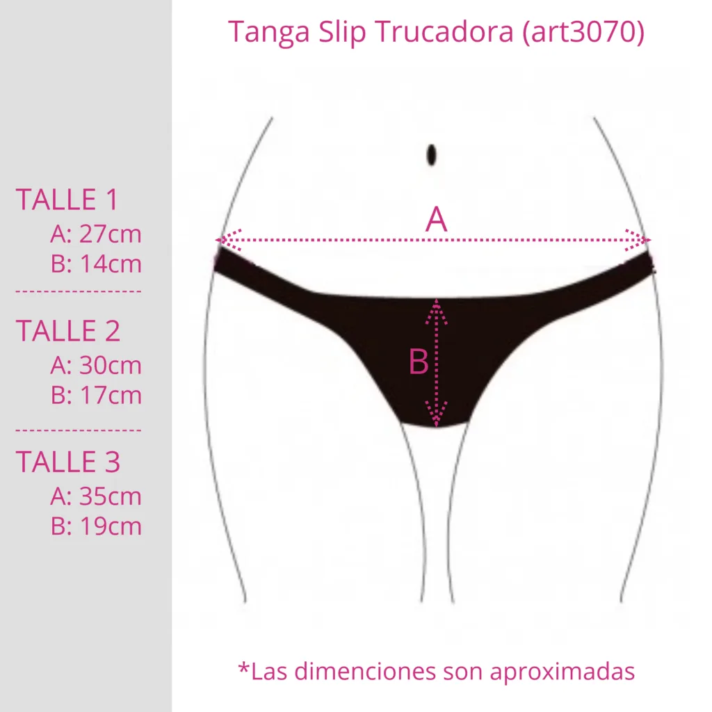 Tanga Slip Trucadora Transexual Crossdreser (art 3070)