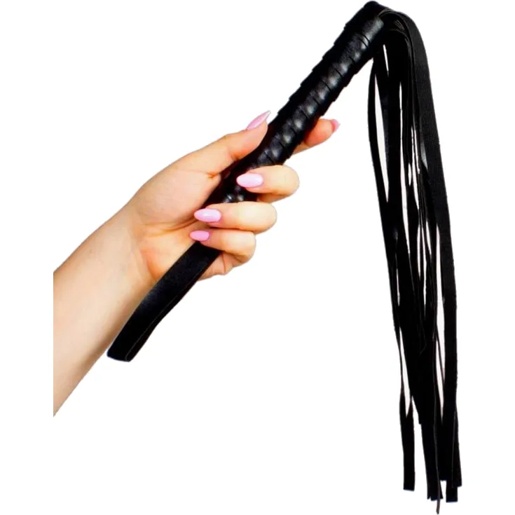 Kit Sado 3 articulos - Latigo de cuero -Esposas - Antifaz Ciego