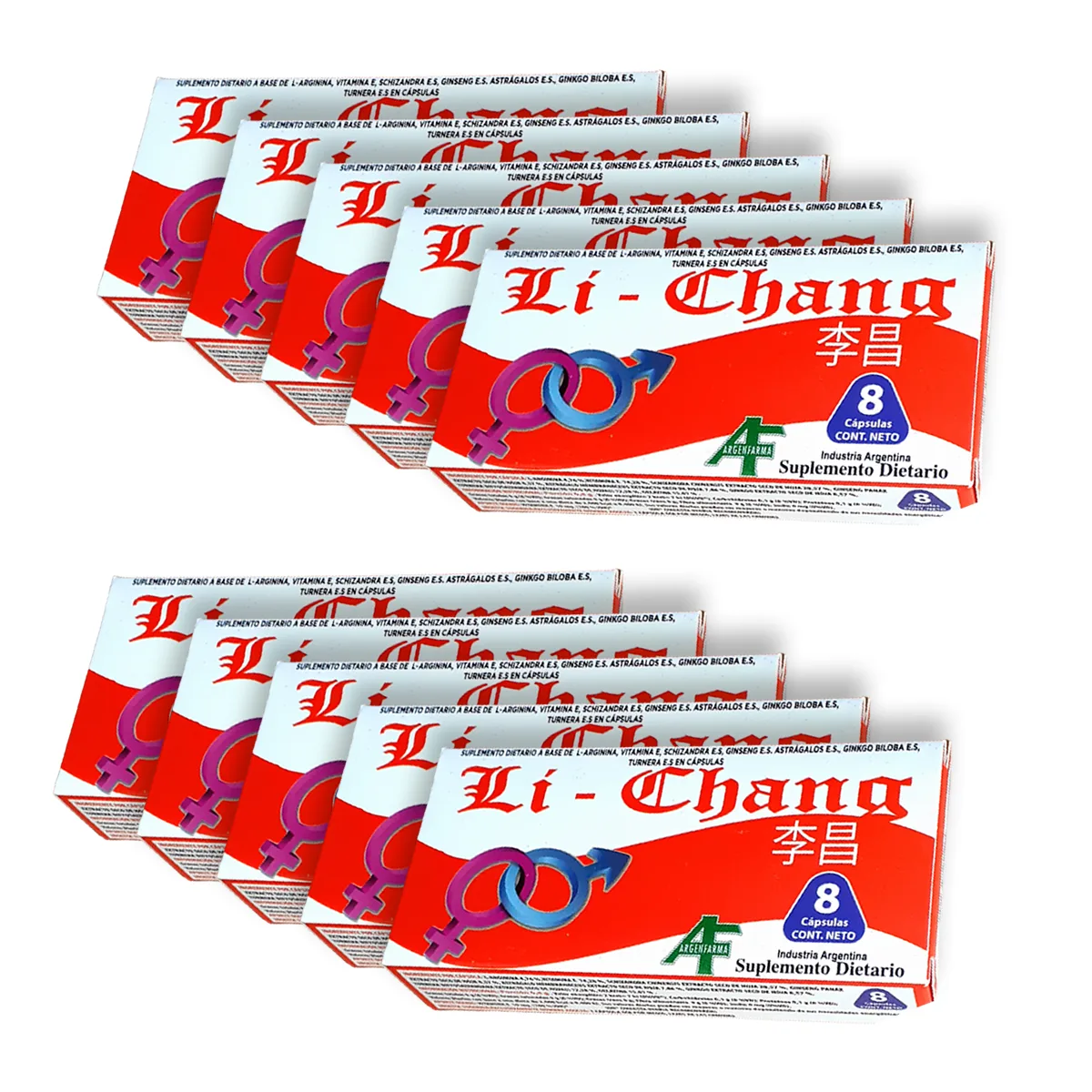 Li Chang 80 Capsulas (10x8) - Vigor Masculino: imagen 1