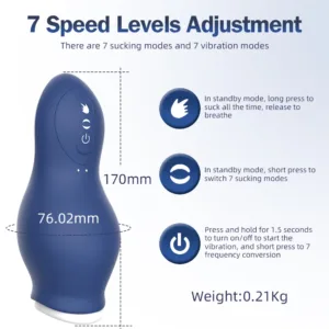 Masturbador Masculino Training Cup Vibra y Succiona: imagen 3