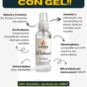Combo Gel Lubricante Luxuria Pack x5: imagen 7